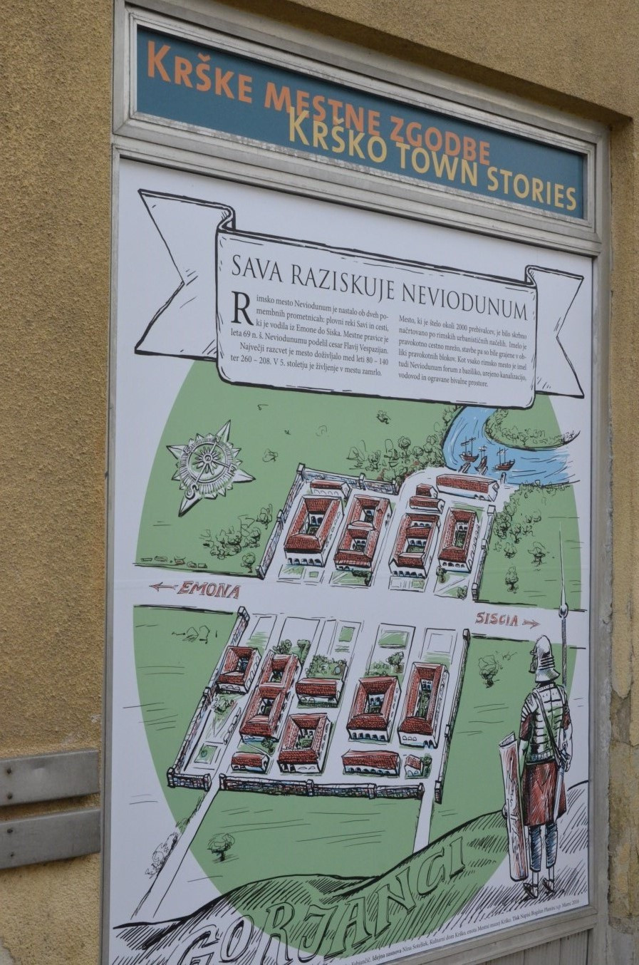 Deklica Sava raziskuje Neviodunum