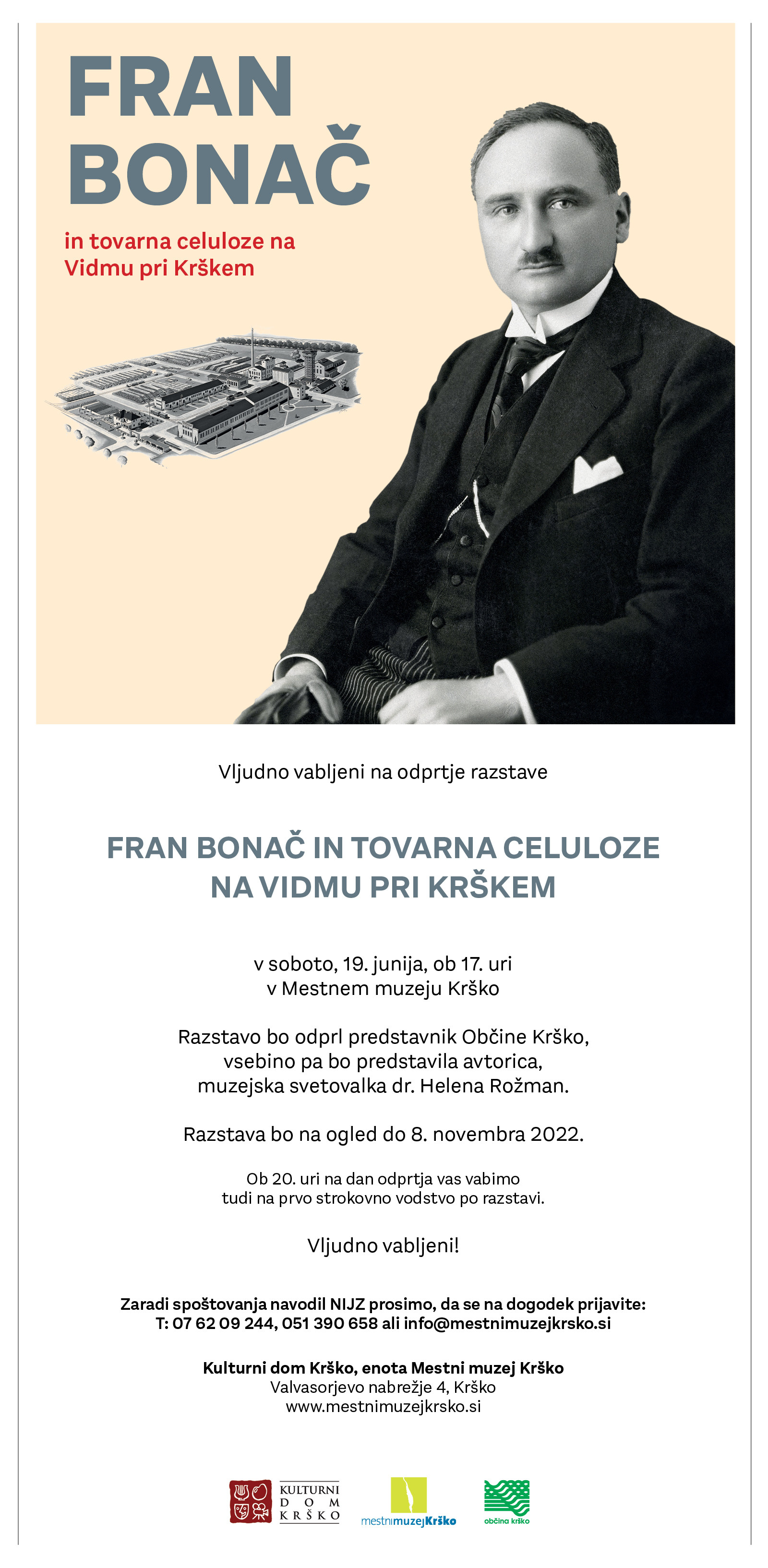 Fran Bonač in tovarna celuloze na Vidmu pri Krškem