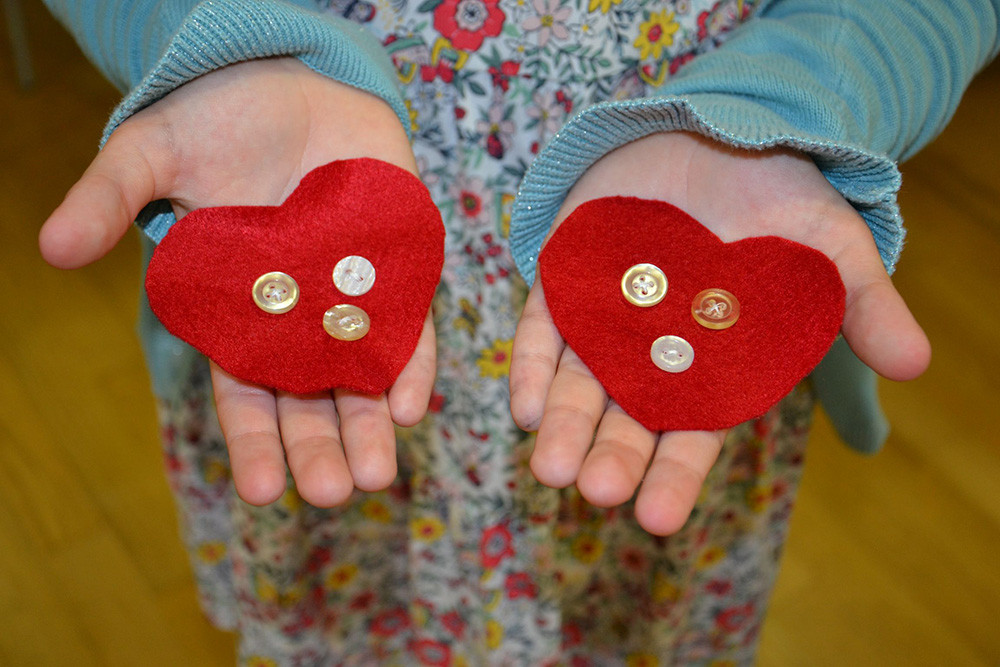 Lectova in medena srca iz filca