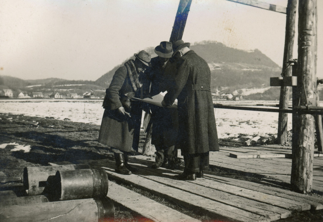 Raziskava tal za gradnjo celuloze 1937