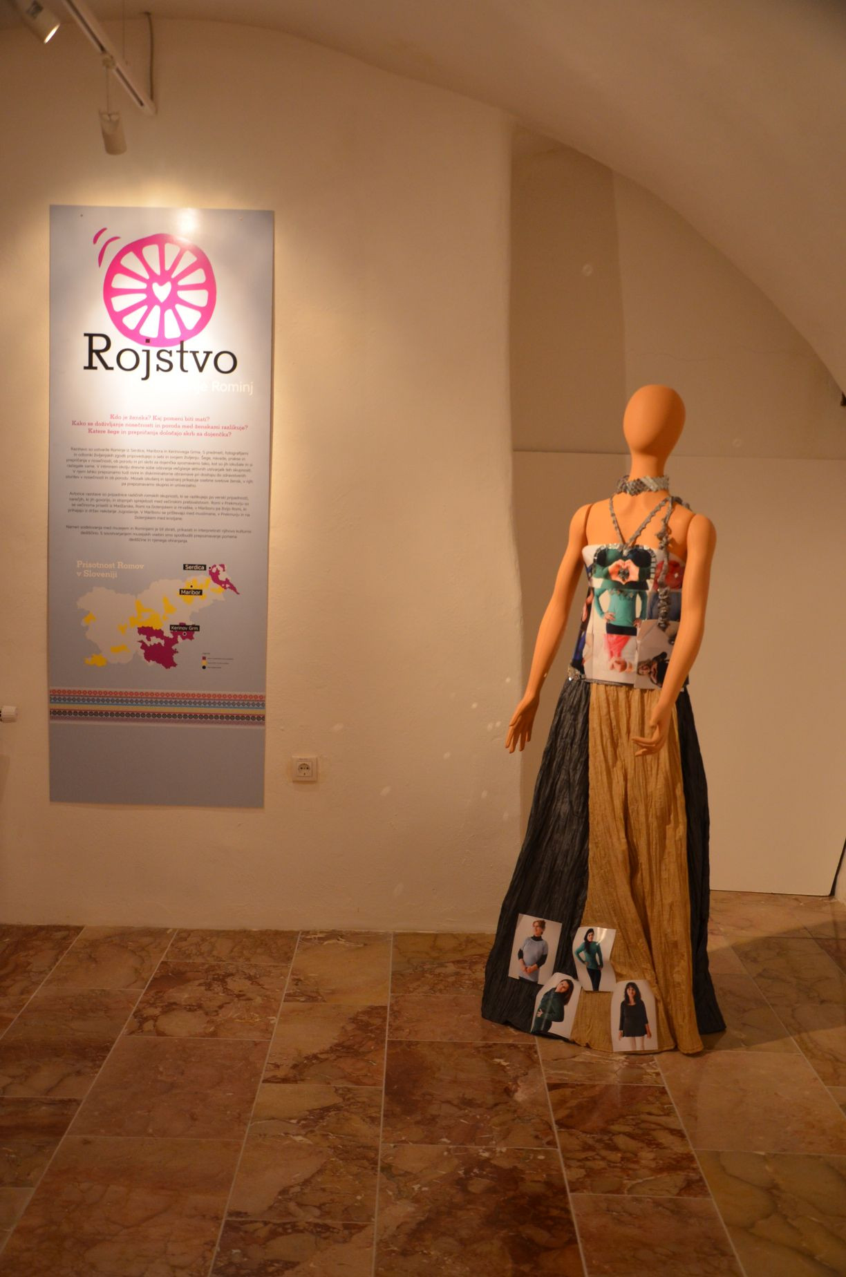 Rojstvo, izkušnje Rominj, odprtje razstave