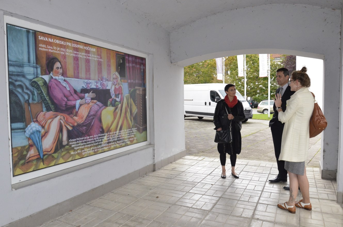 Sava na obisku pri  Josipini Hočevar