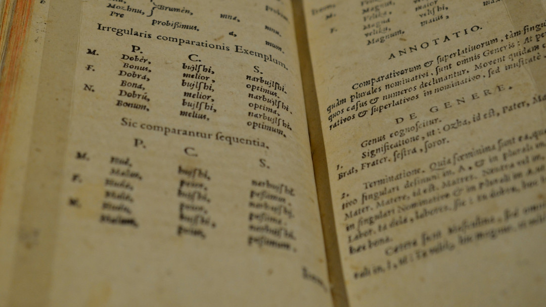 Vodstva po razstavi Adam Bohorič: Proste zimske urice o latinskokranjski slovnici