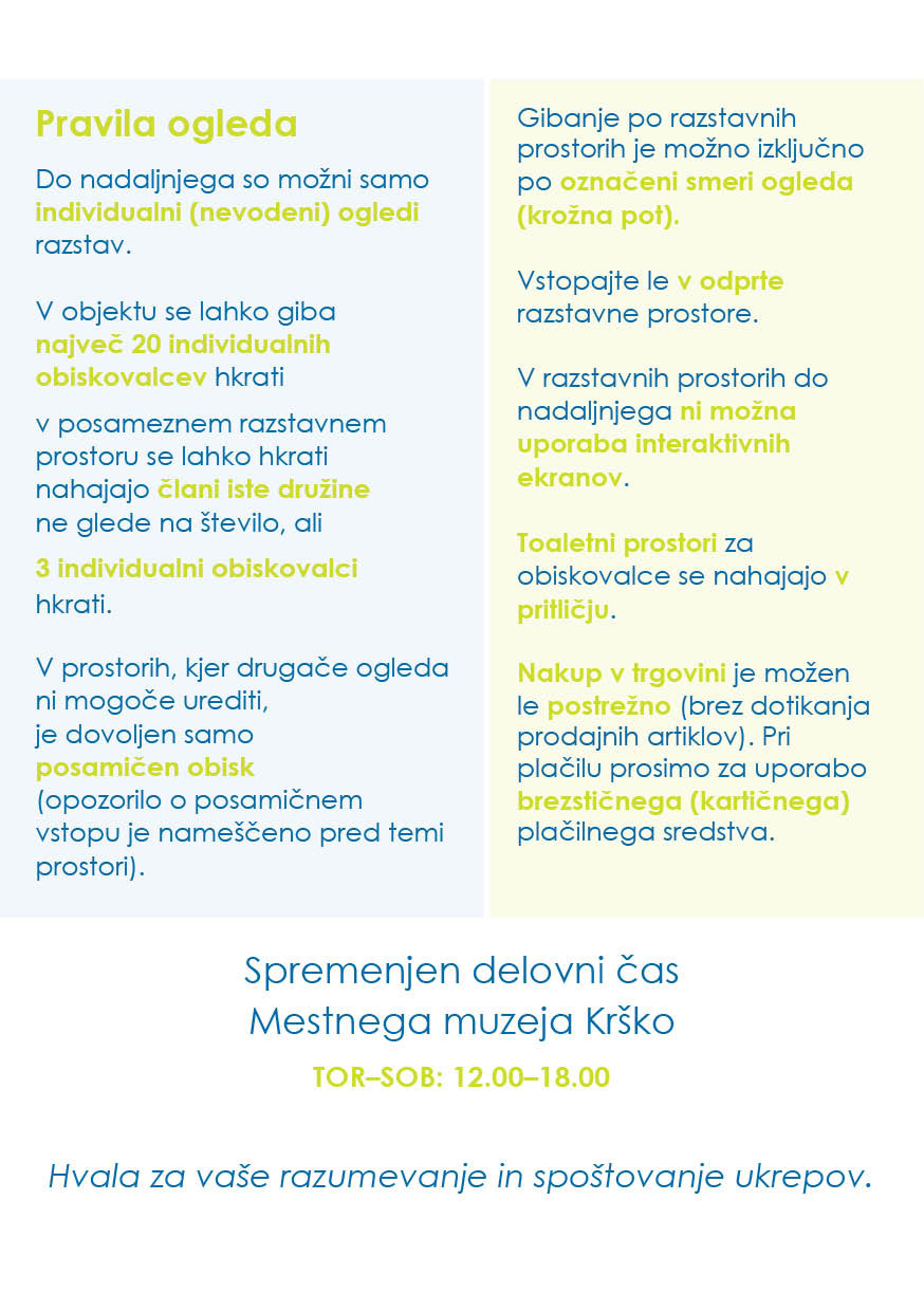 Vrata Mestnega muzeja Krško so ponovno odprta