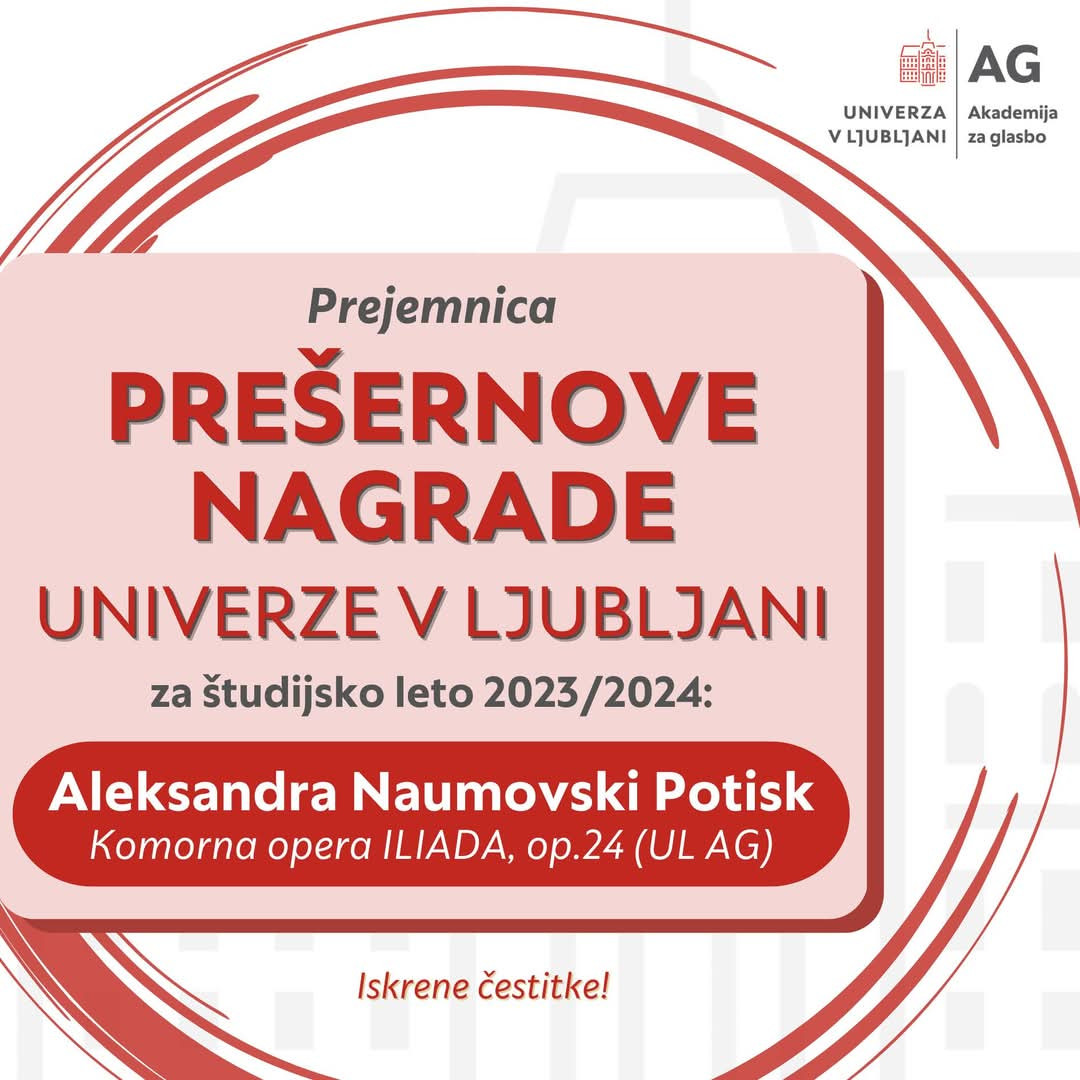 Aleksandra Naumovski Potisk: ILIADA, op. 24