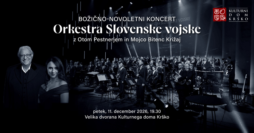 Božično-novoletni koncert Orkestra Slovenske vojske z Otom Pestnerjem in Mojco Bitenc Križaj