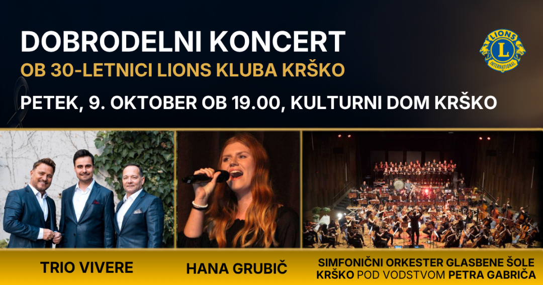 Dobrodelni koncert - 30 let Lions kluba Krško