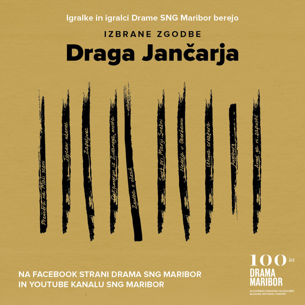 Igralke in igralci Drame SNG Maribor berejo izbrane zgodbe Draga Jančarja
