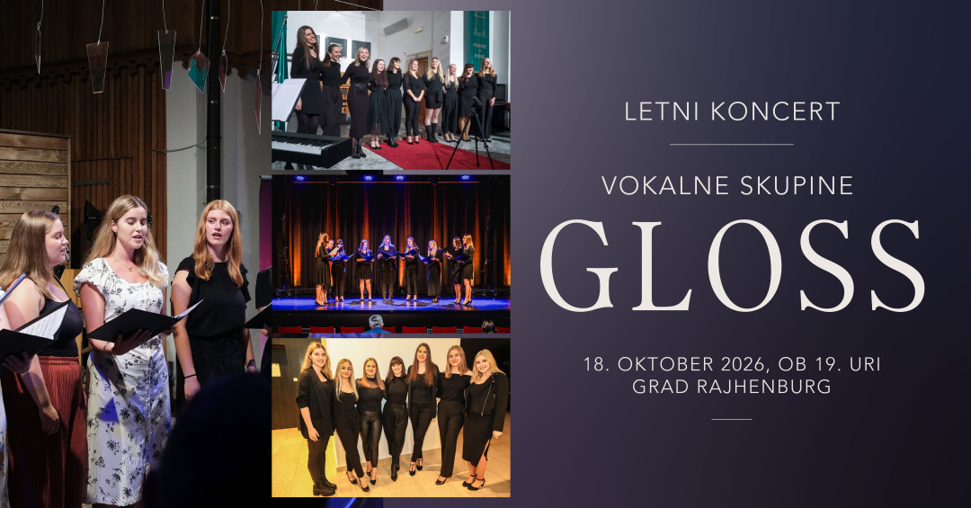 Letni koncert vokalne skupine Gloss