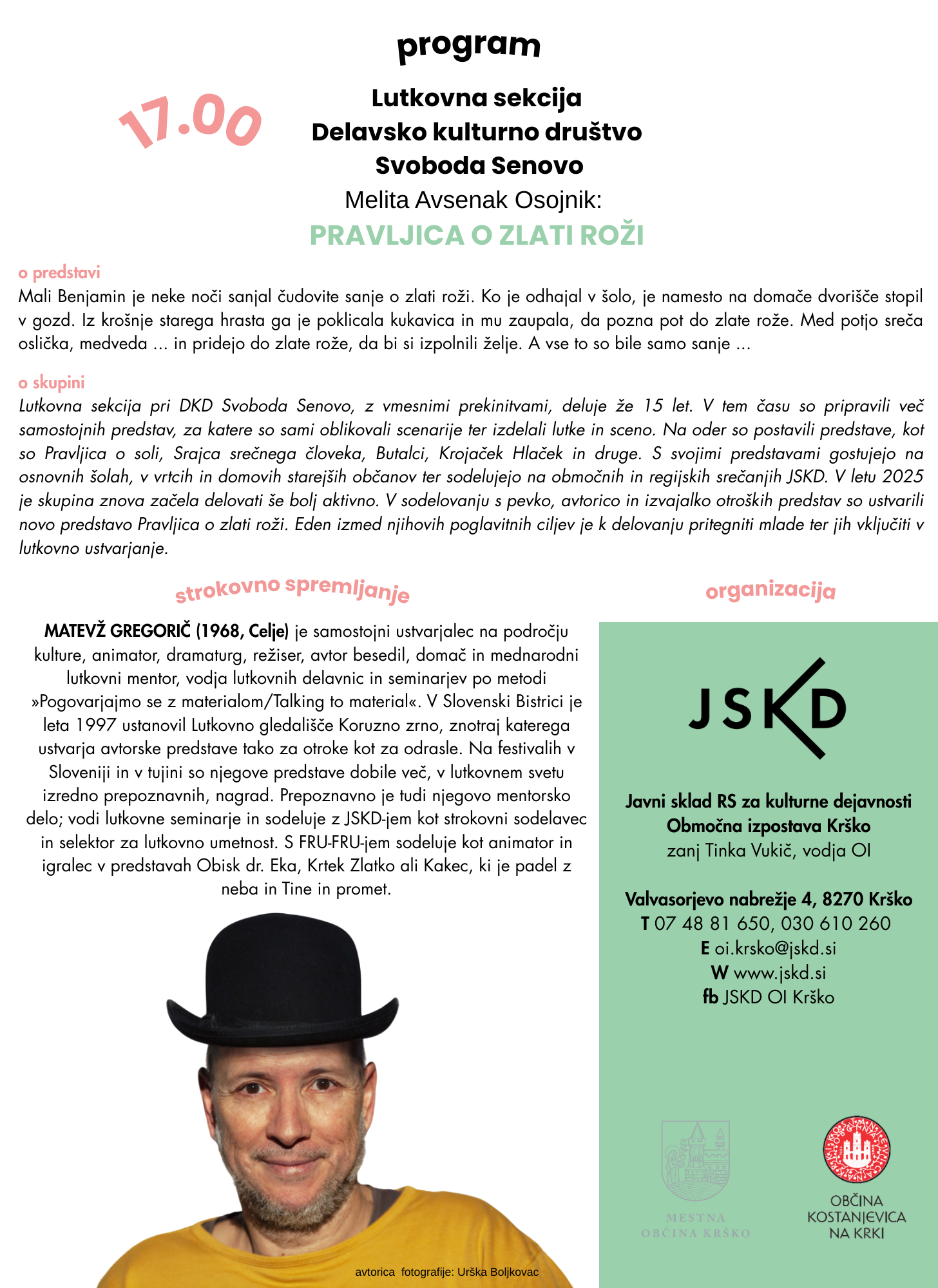 Melita Avsenak Osojnik: PRAVLJICA O ZLATI ROŽI