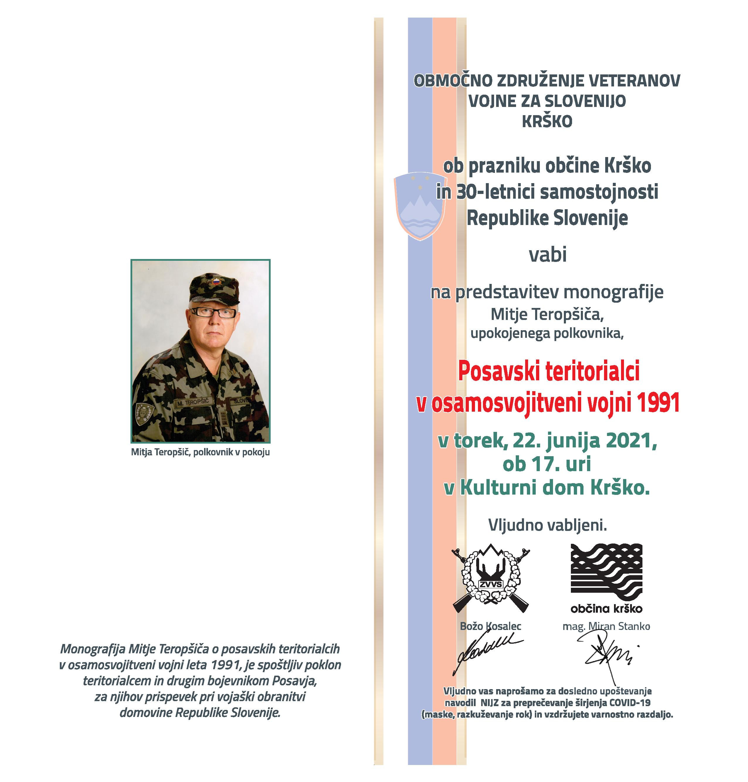 Posavski teritorialci v osamosvojitveni vojni 1991