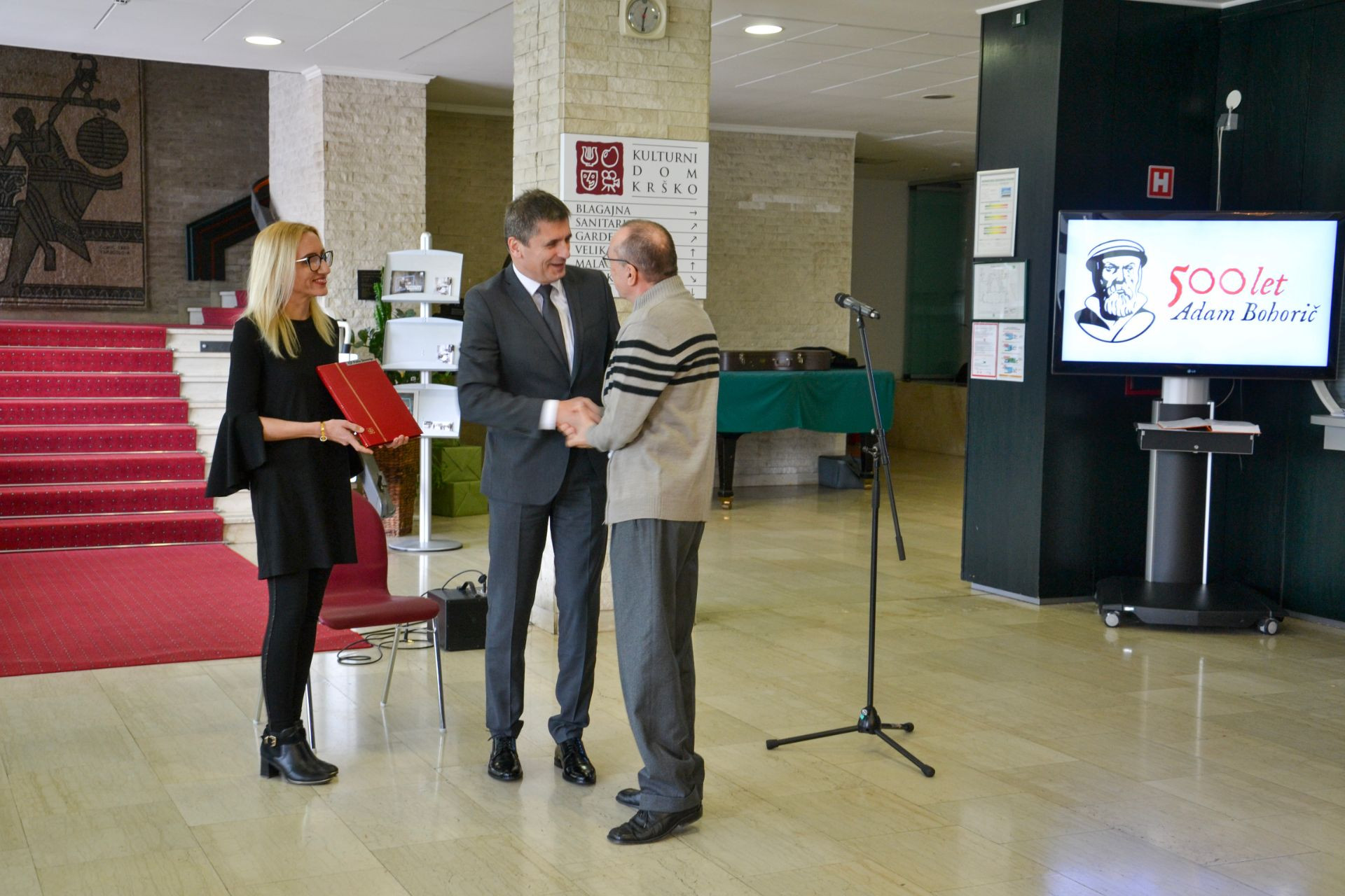 Predstavitev poštne znamke - 500. obletnica rojstva Adama Bohoriča