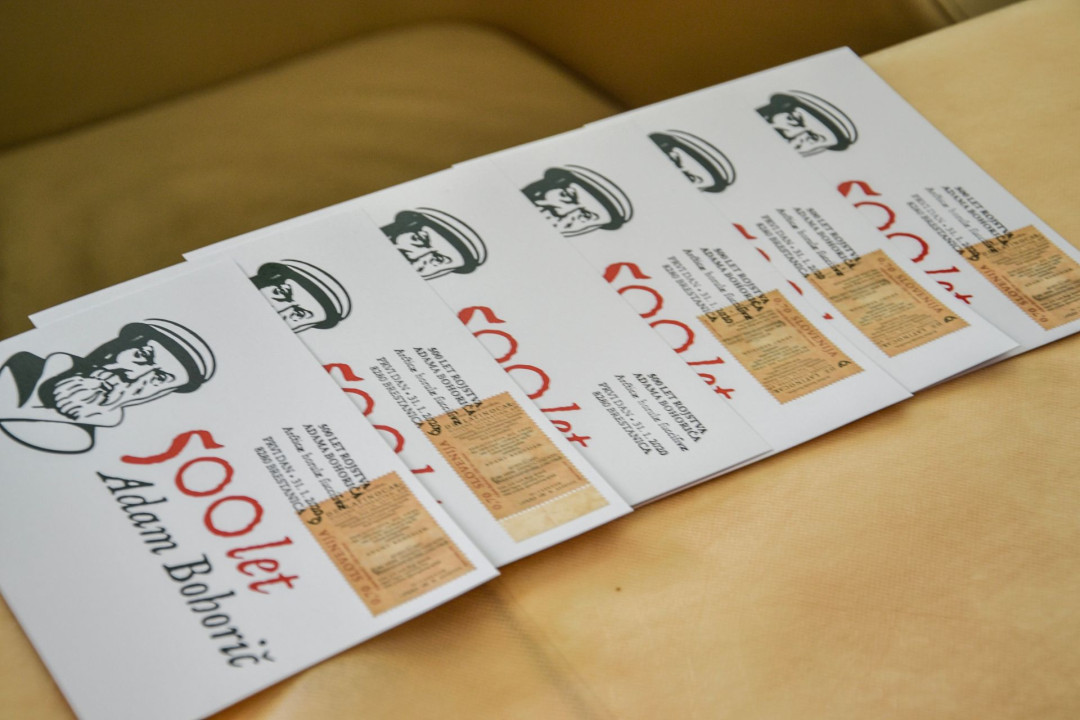 Predstavitev poštne znamke - 500. obletnica rojstva Adama Bohoriča