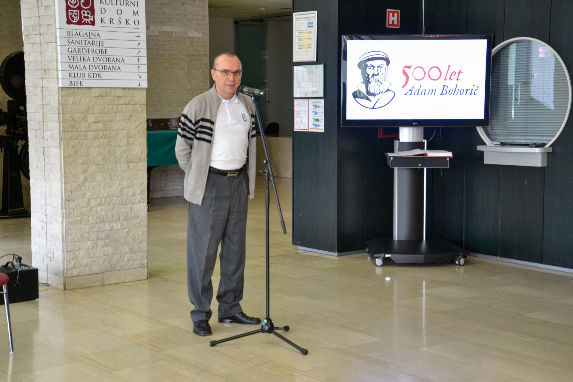 Predstavitev poštne znamke - 500. obletnica rojstva Adama Bohoriča