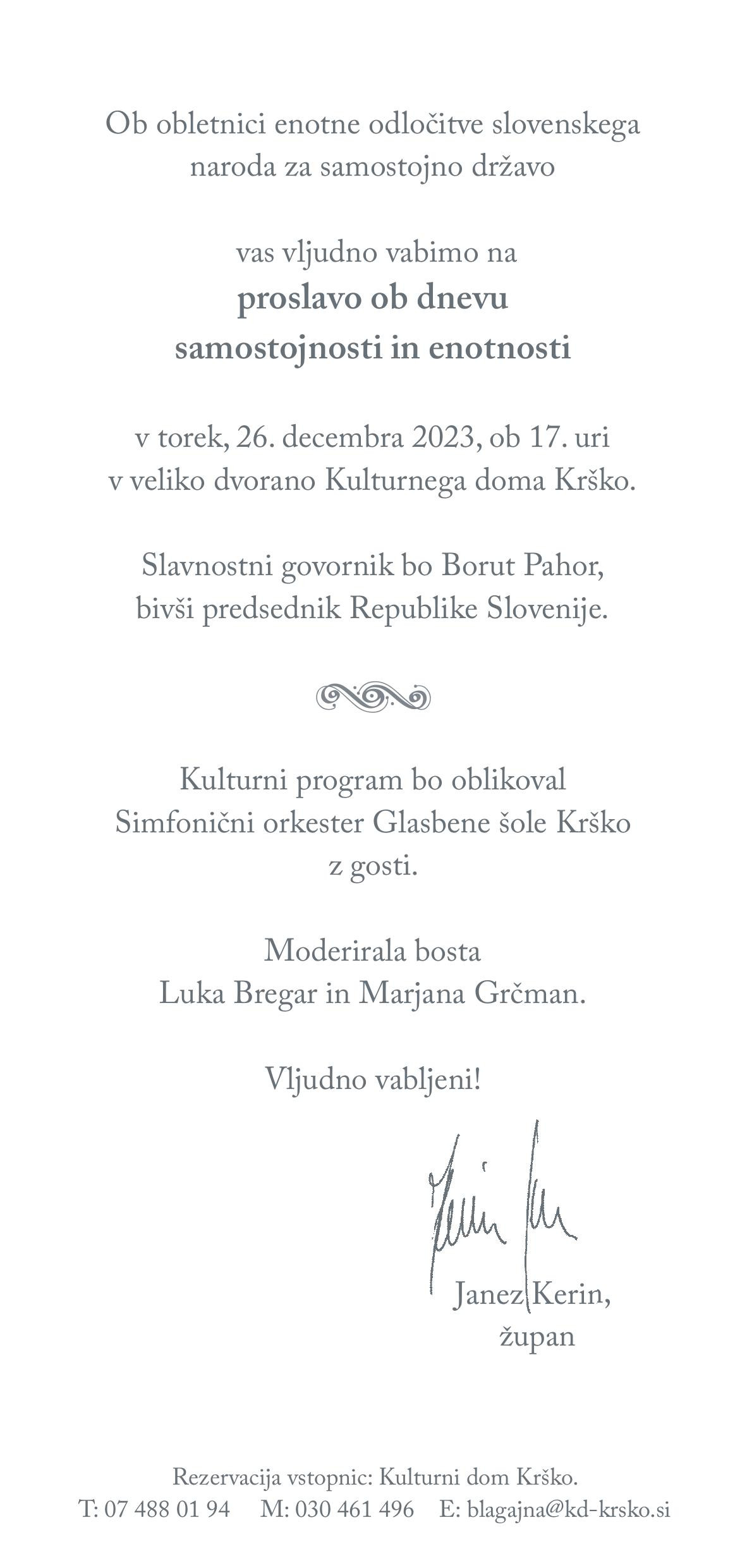 Proslava ob dnevu samostojnosti in enotnosti