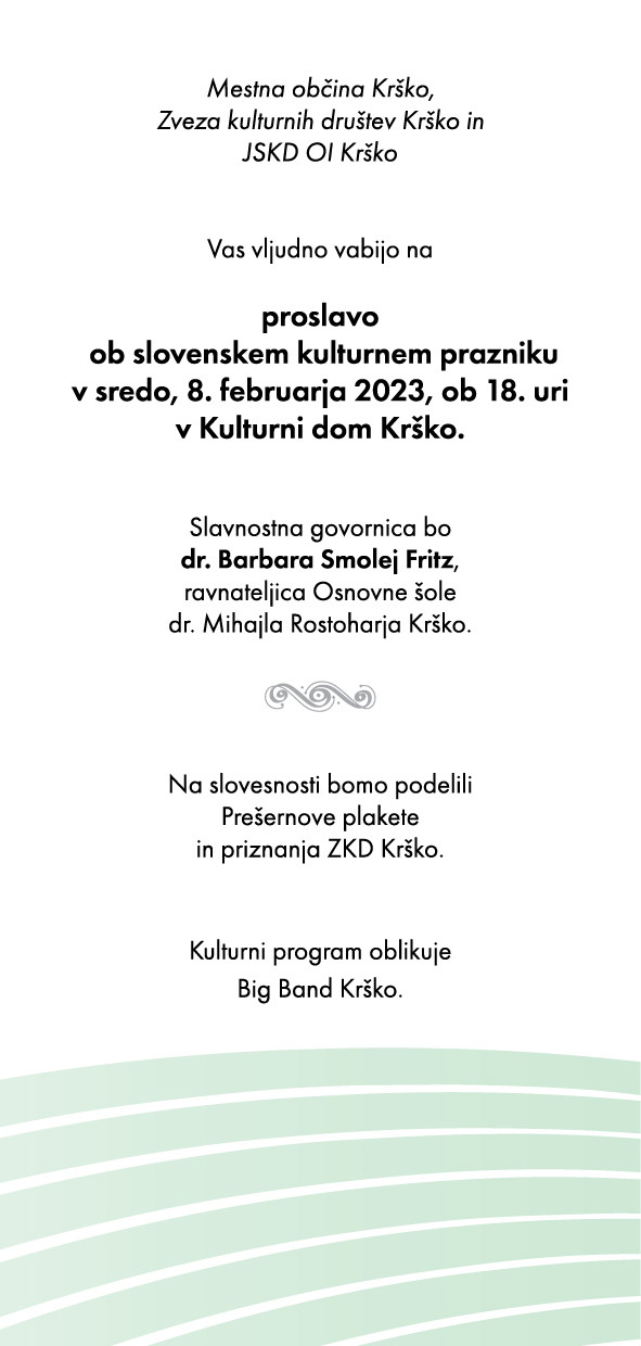 Proslava ob slovenskem kulturnem prazniku