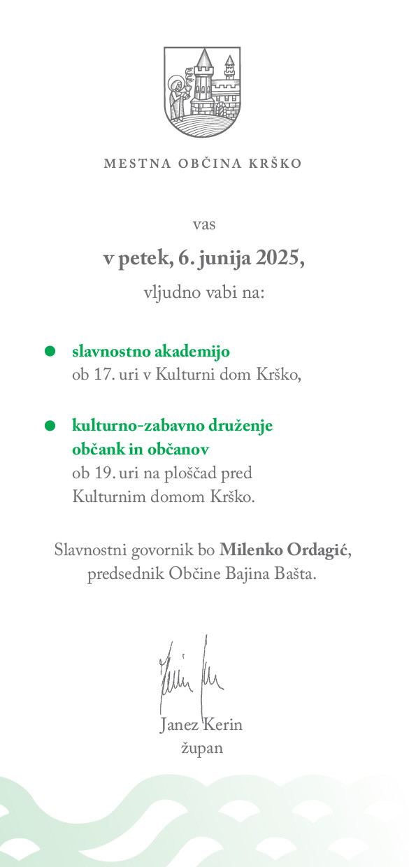 Slavnostna akademija ob prazniku Mestne občine Krško