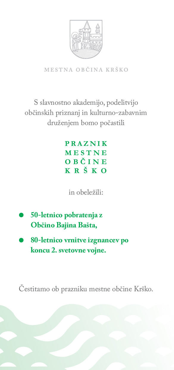 Slavnostna akademija ob prazniku Mestne občine Krško
