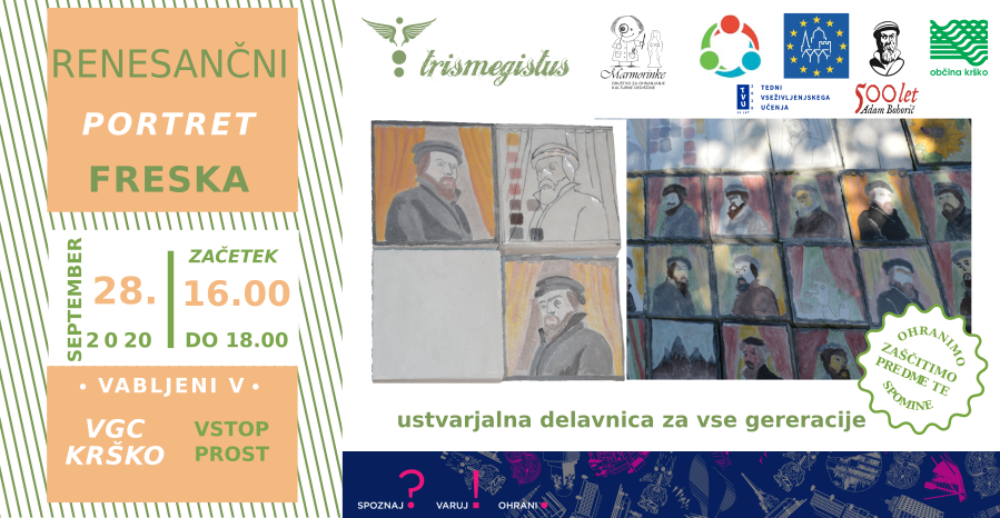 Ustvarjalna delavnica Renesančni portret v fresko tehniki