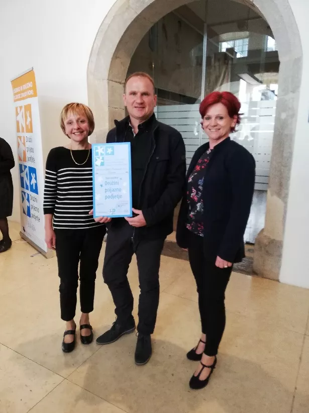 Komunala Sevnica – družini prijazno podjetje - modri certifikat