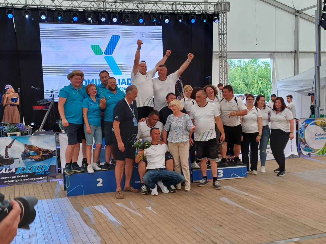 Uspešni nastop zaposlenih na komunalnih igrah v Krškem