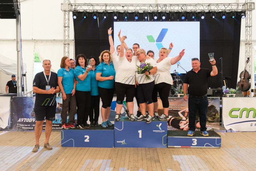 Uspešni nastop zaposlenih na komunalnih igrah v Krškem