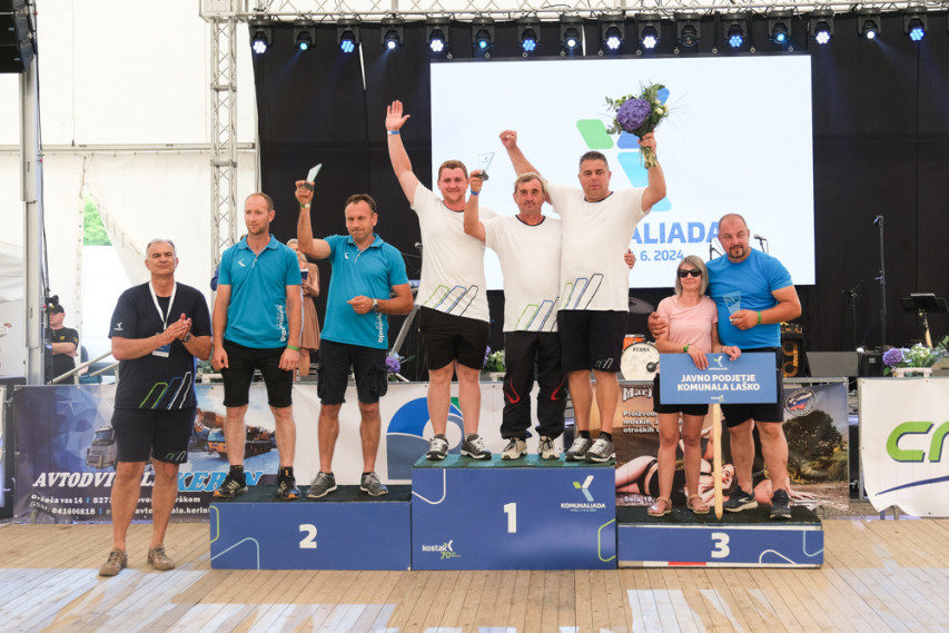 Uspešni nastop zaposlenih na komunalnih igrah v Krškem