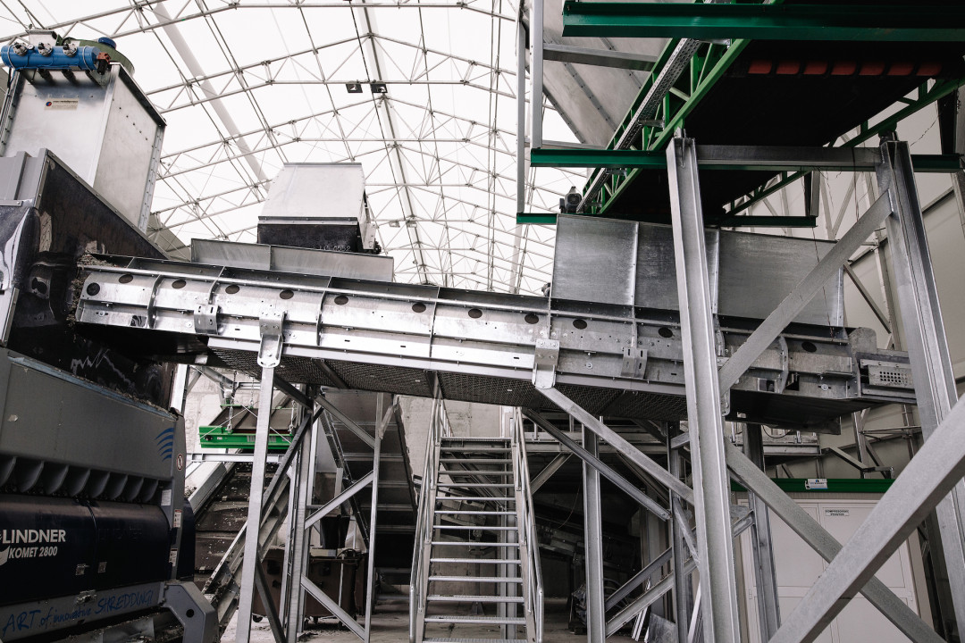 Center za ravnanje z odpadki Spodnji Stari Grad – objekt z napravo za predobdelavo gorljivih frakcij odpadkov v trdno gorivo