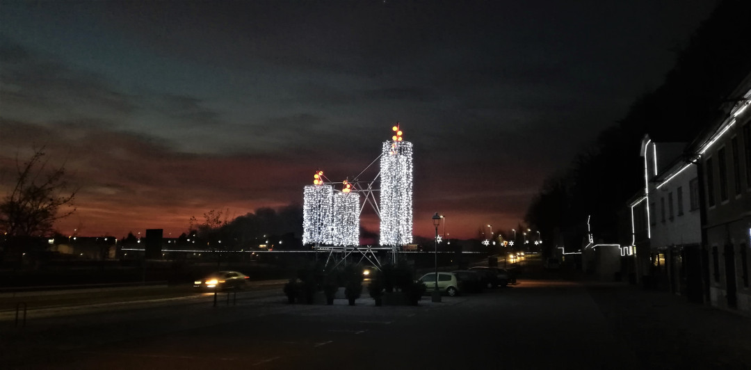 Novoletna okrasitev v Krškem 2018 /2019 - adventni venček