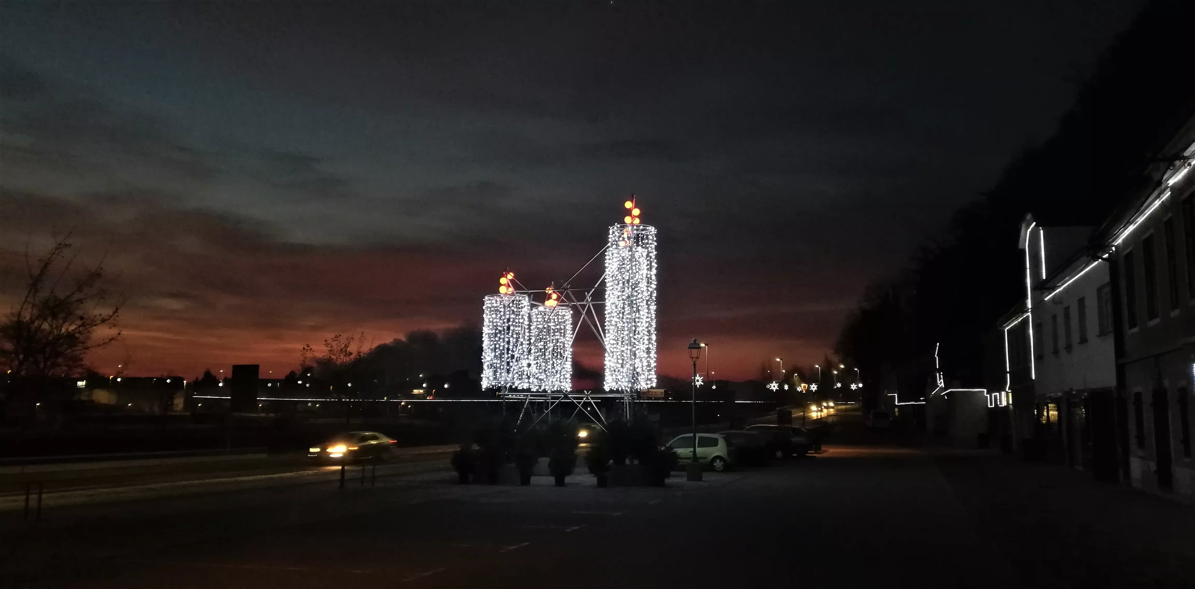 Novoletna okrasitev v Krškem 2018 /2019 - adventni venček