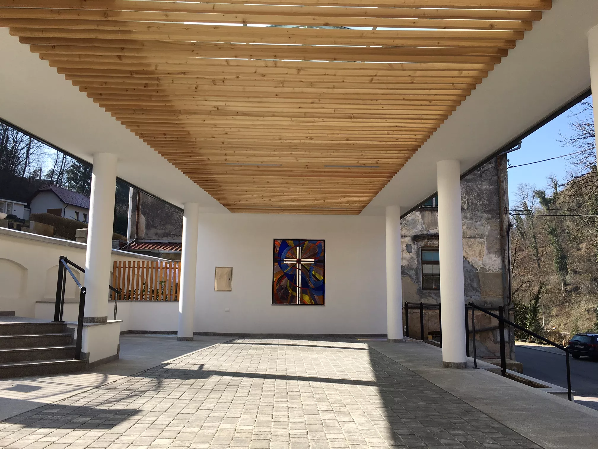 Poslovilni objekt na pokopališču Brestanica