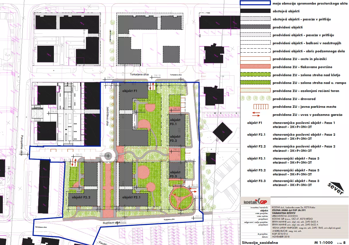 Urbanistična zasnova ZELENA JAMA del EUP JA-391 Ljubljana