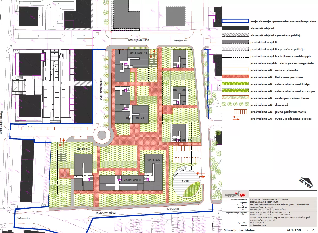 Urbanistična zasnova ZELENA JAMA del EUP JA-391 Ljubljana