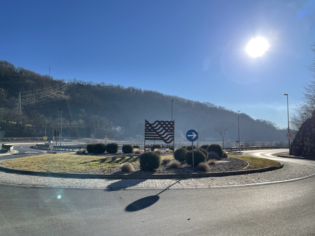 Ureditev krožnega krožišča, HE Krško