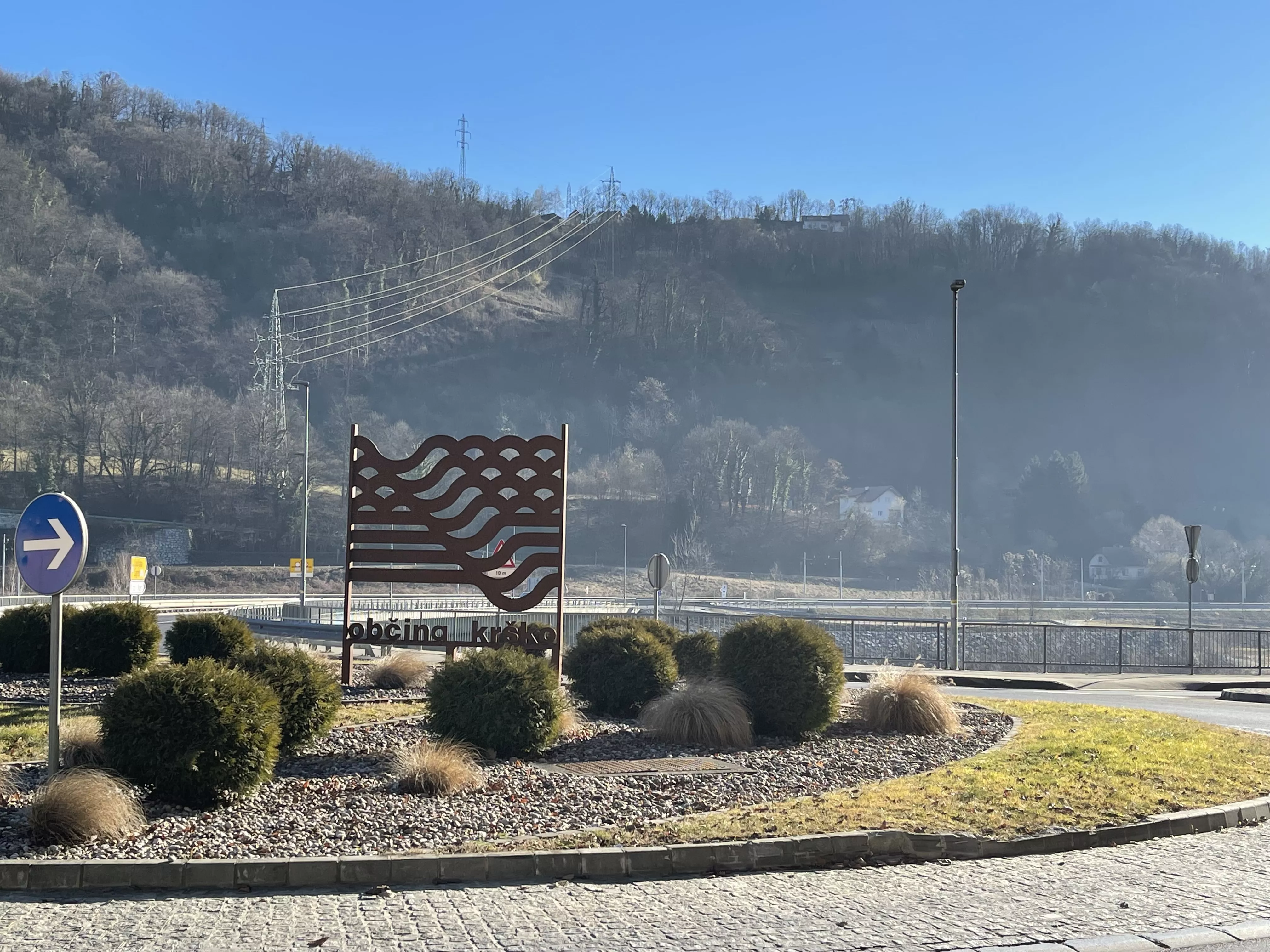 Ureditev krožnega krožišča, HE Krško