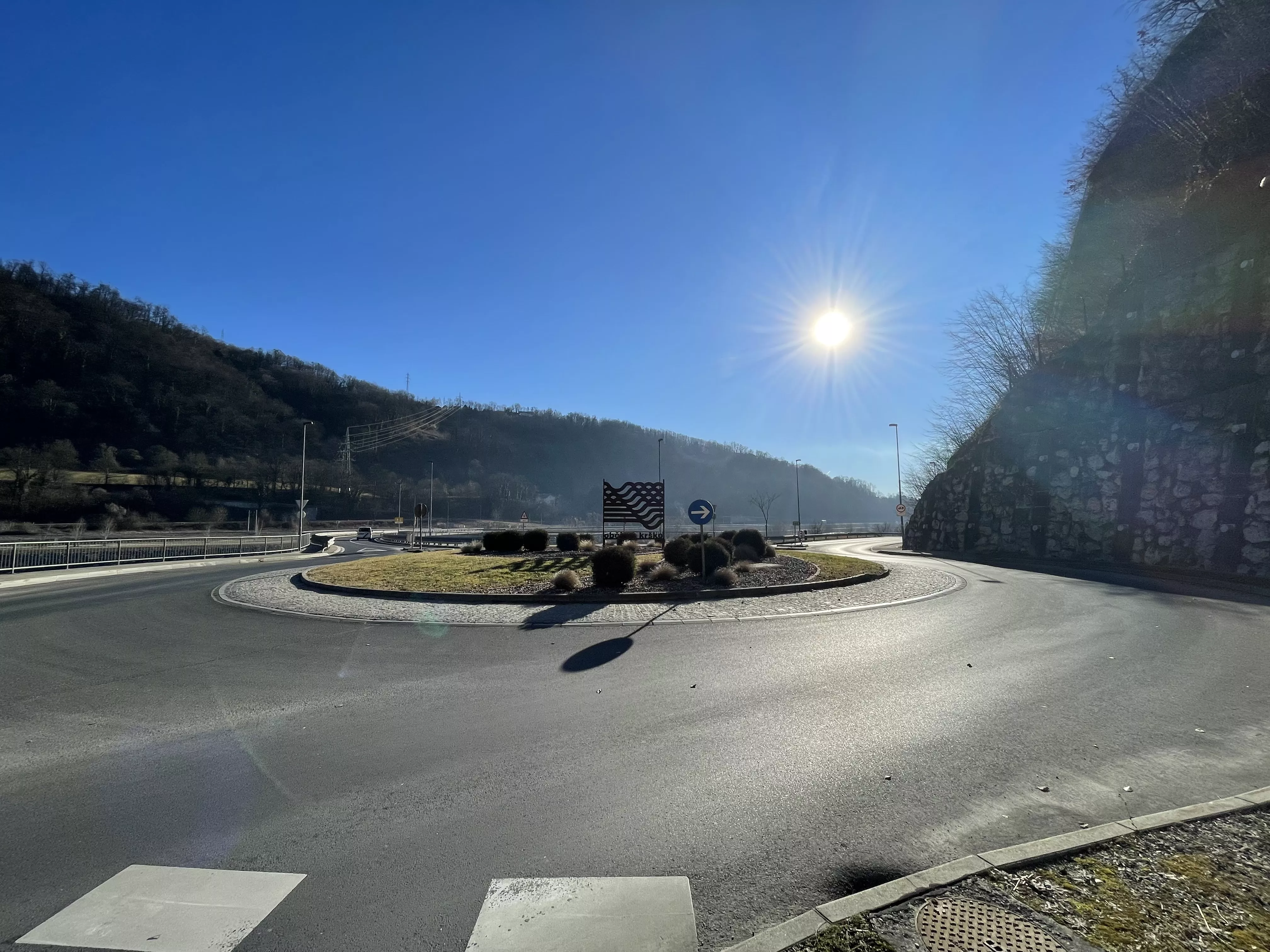 Ureditev krožnega krožišča, HE Krško