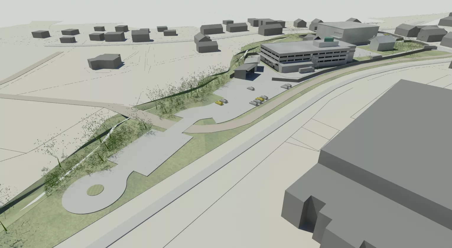 Ureditev širšega območja proizvodnega obrata Afrodita