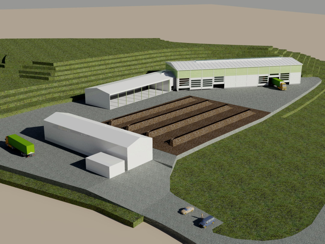 Zbirni center Spodnji Stari Grad – mehanska obdelava odpadkov – sortirna linija