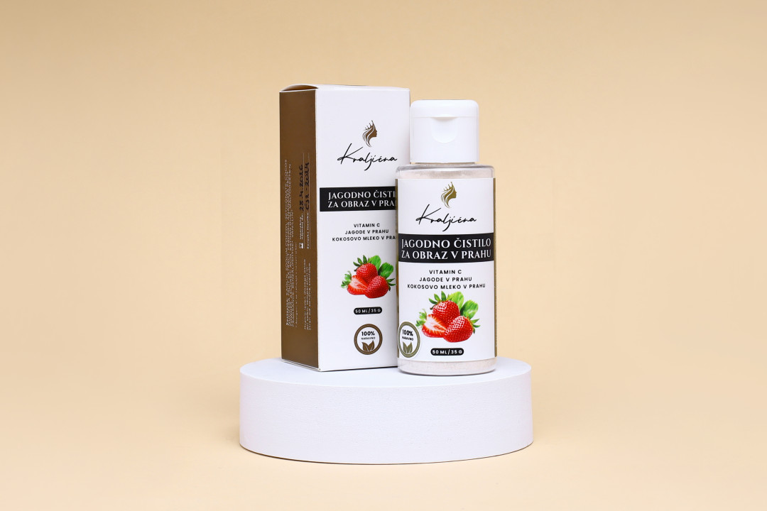 Jagodno čistilo za obraz v prahu