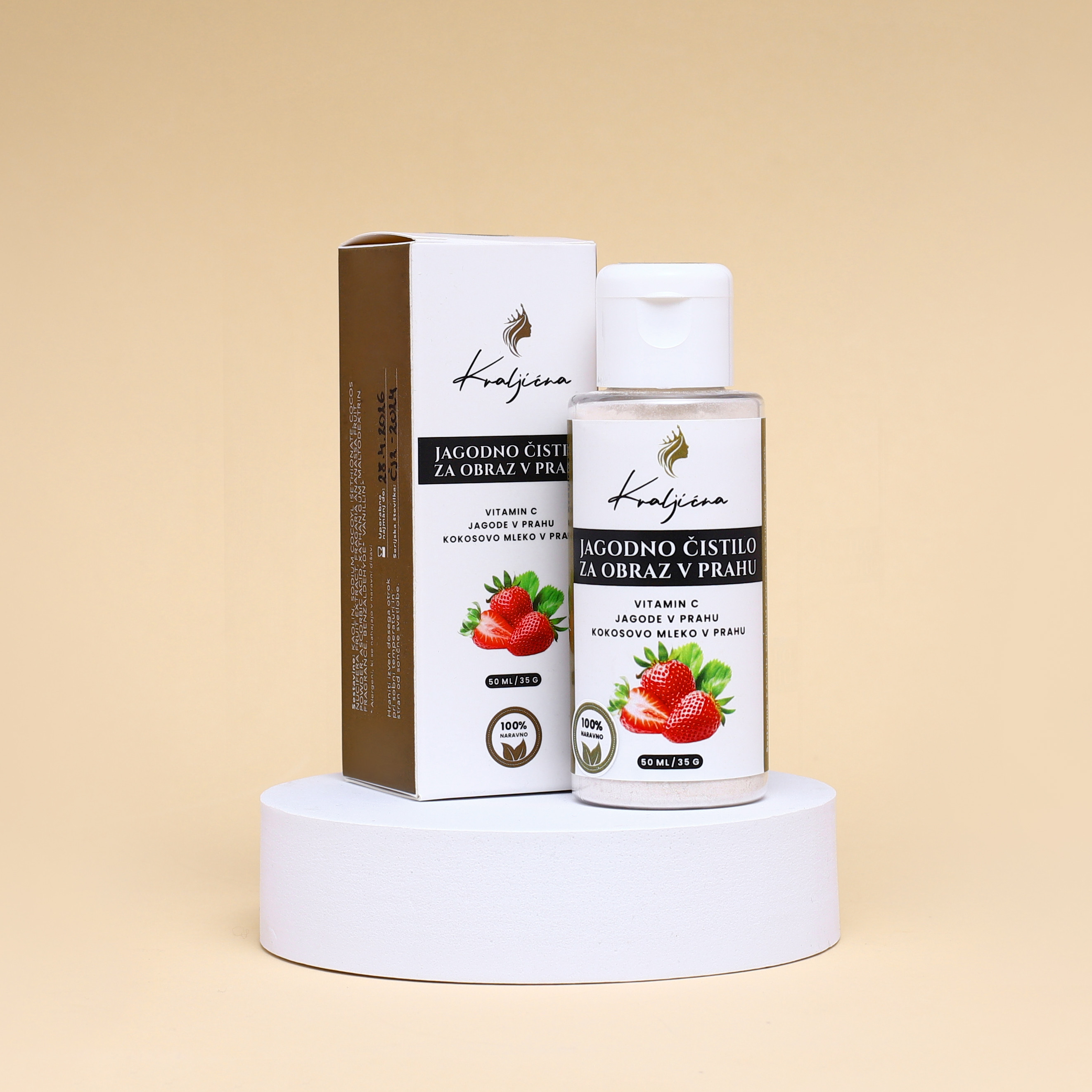 Jagodno čistilo za obraz v prahu