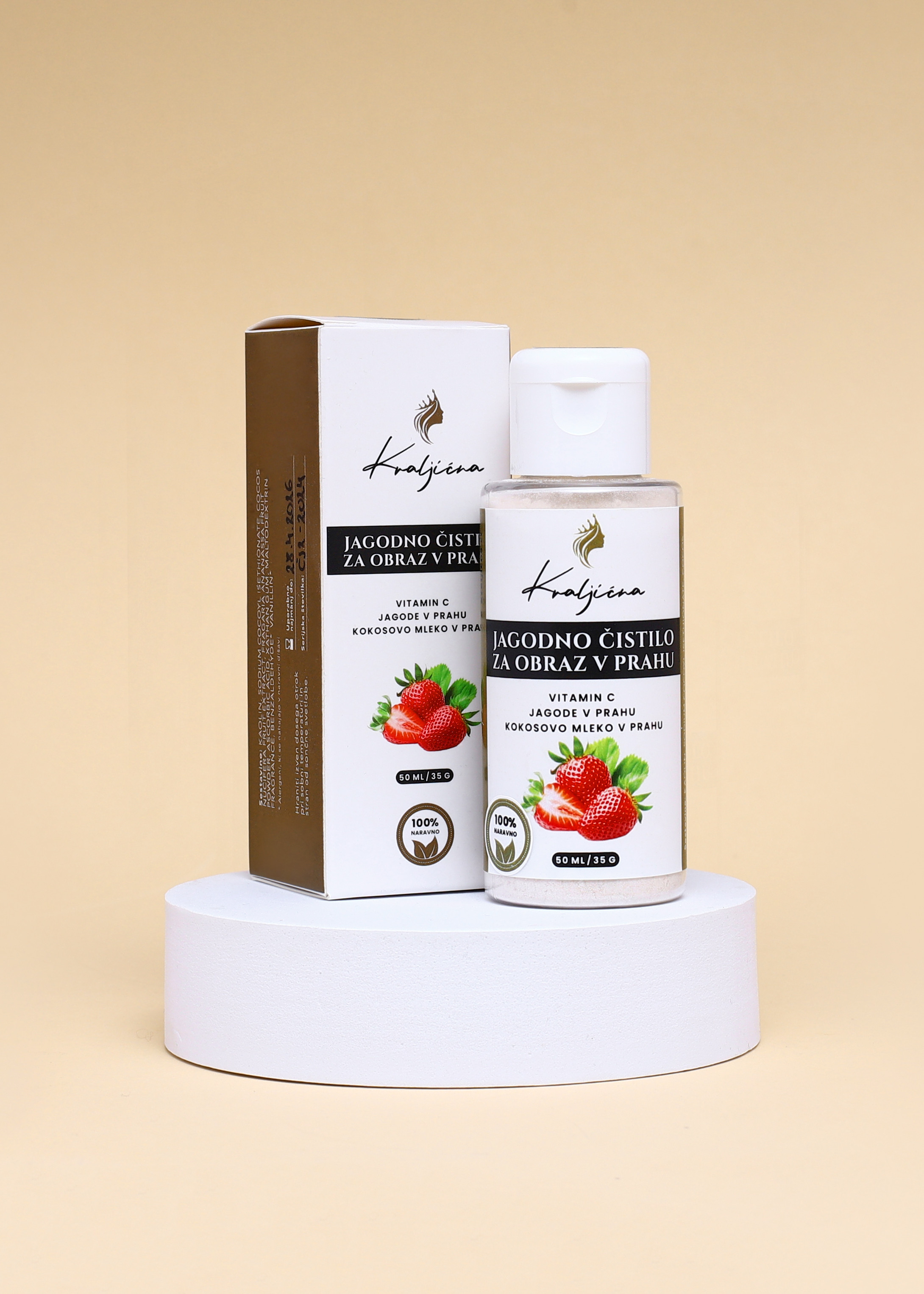 Jagodno čistilo za obraz v prahu