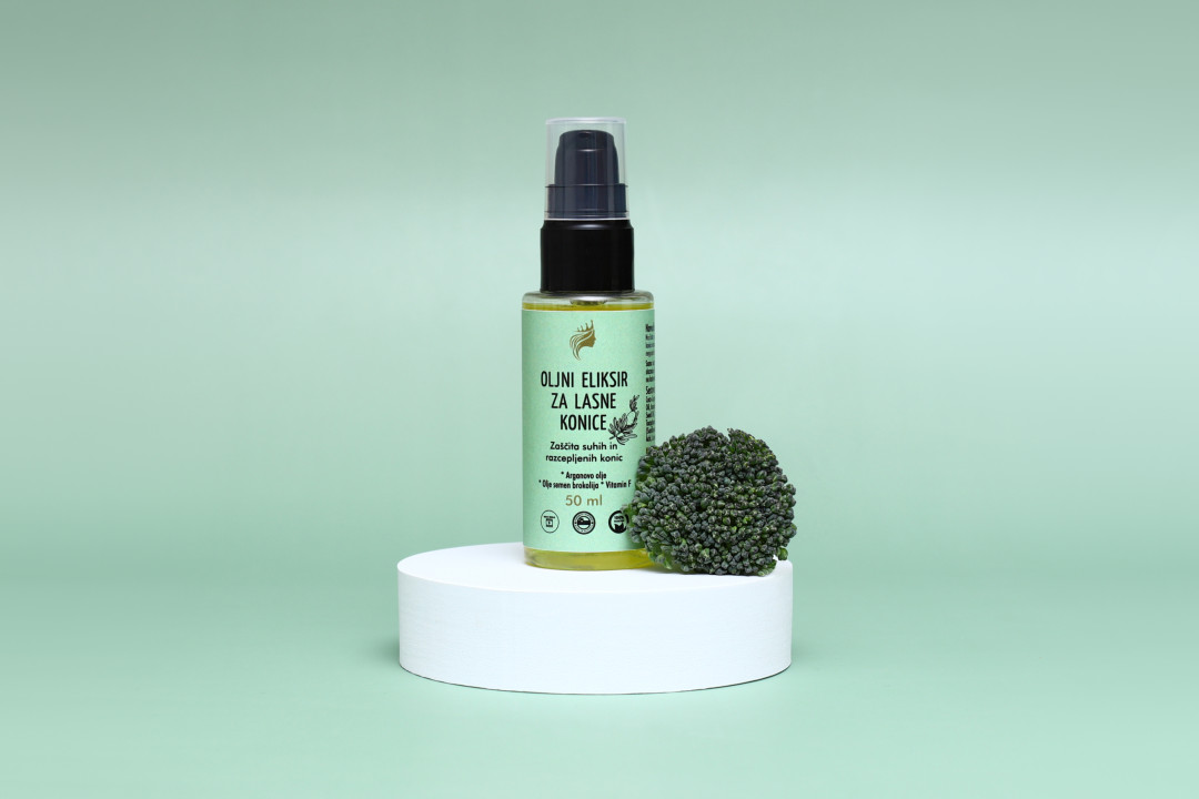 Oljni eliksir za lasne konice