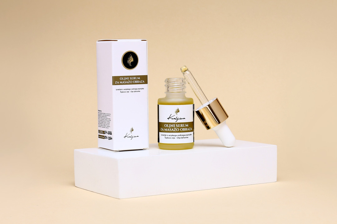 Oljni serum za masažo obraza