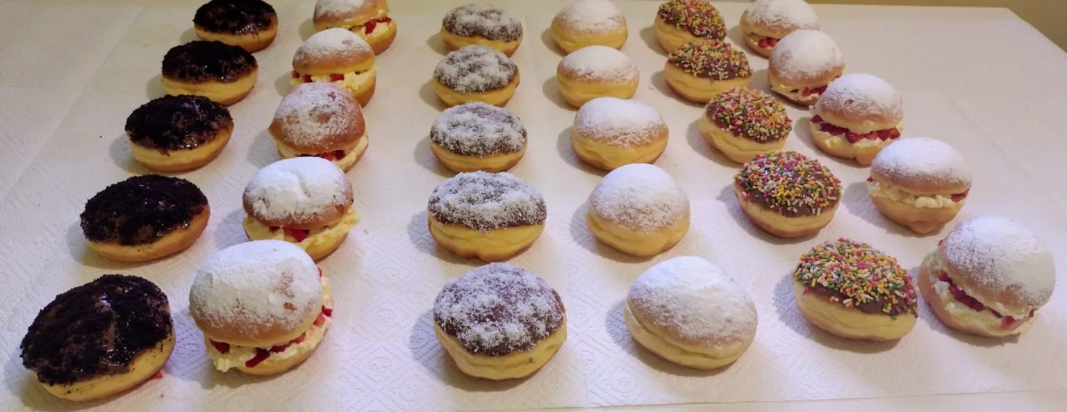 Kokosovi ter klasični krofi