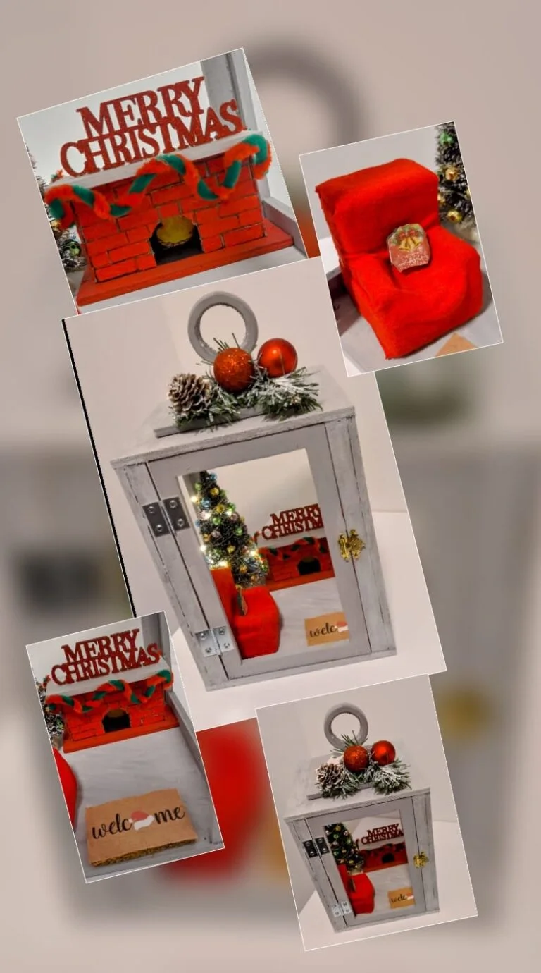 Ročno izdelana božična lanterna