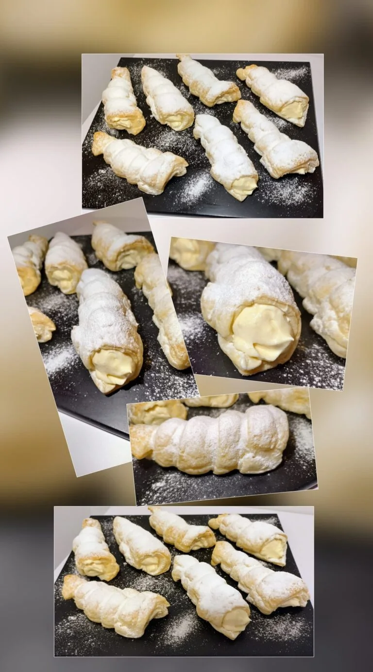 Šamrole z vanilijeva kremo