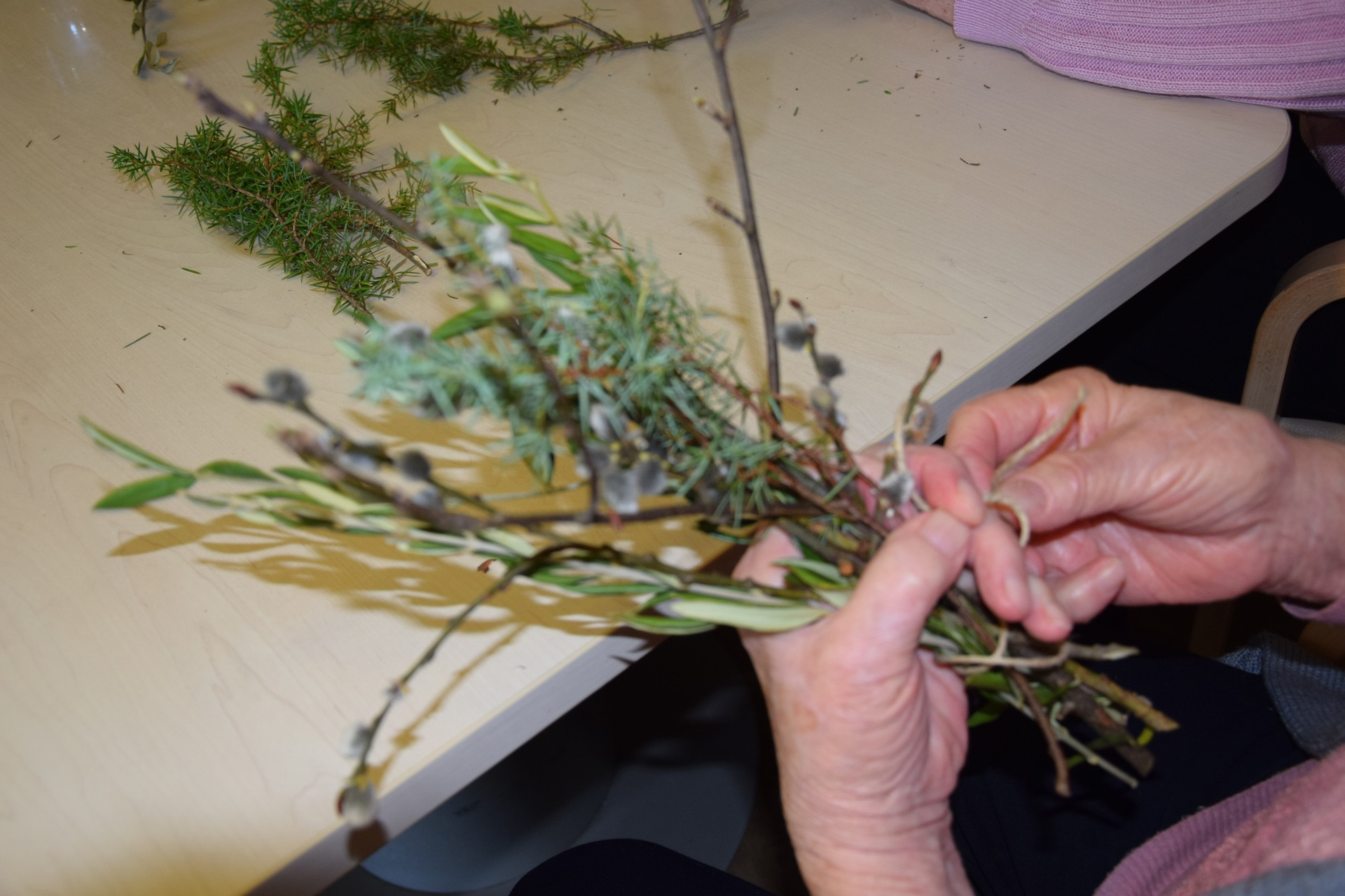 Izdelava velikonočnih butar z Darinko Tarman