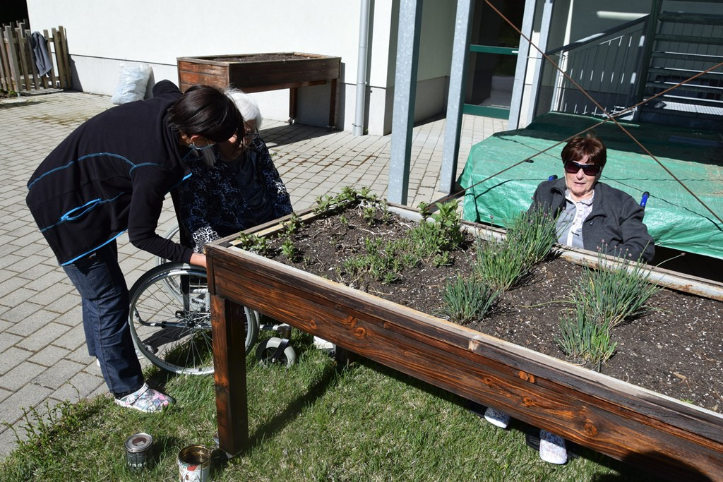 Osvežitev Garklca za novo zeliščno zasaditev
