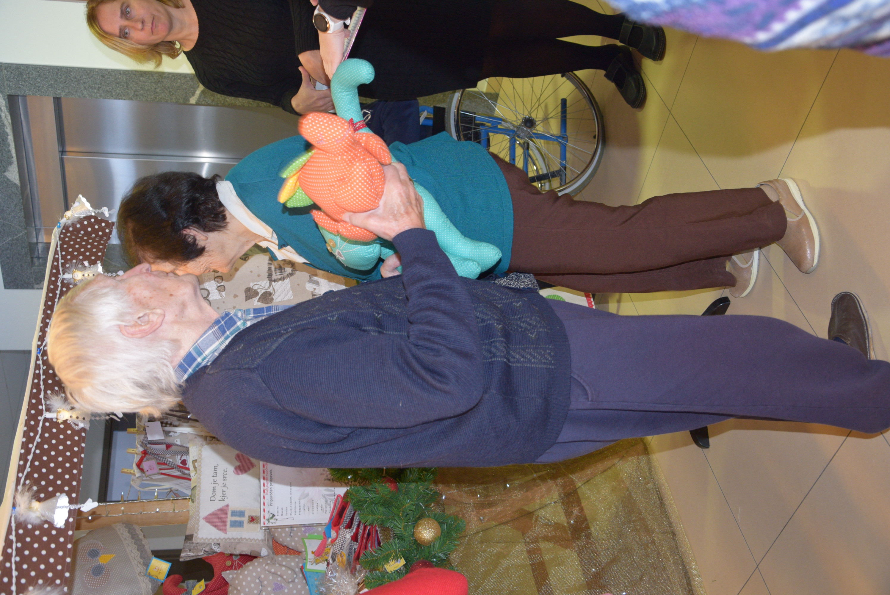 Otvoritev novoletnega Bazarja z ga. Darinko Butinar