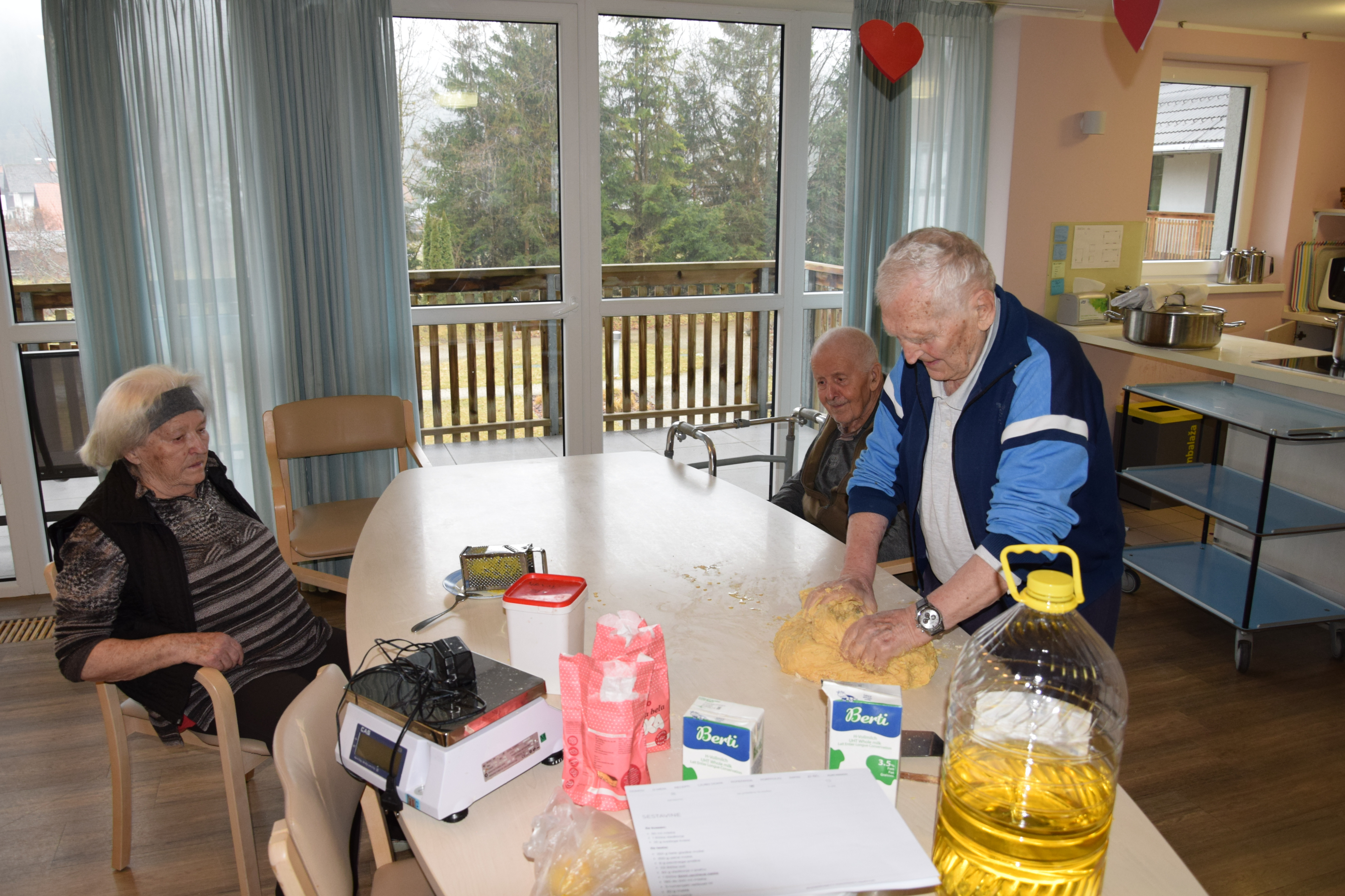 peka krofov po skupinah